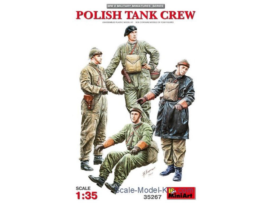 MINIART 1/35 Polish Tank Crew (4 fig.)