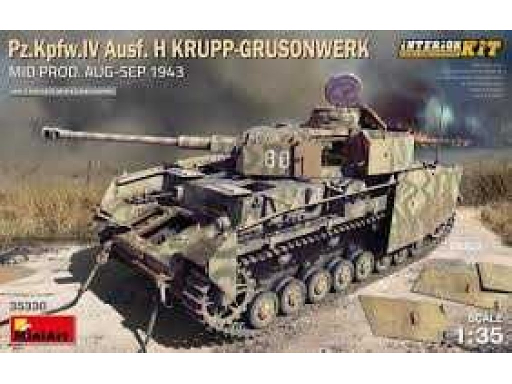 MINIART 1/35 Pz.Kpfw.IV Ausf.H Krupp-Grusonwerk w/Interior