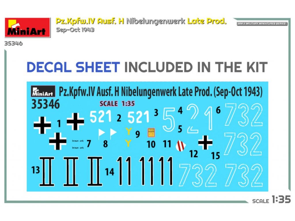 MINIART 1/35 Pz.Kpfw. IV Ausf. H Nibelungenwerk Late Prod. Sep-Oct 1943