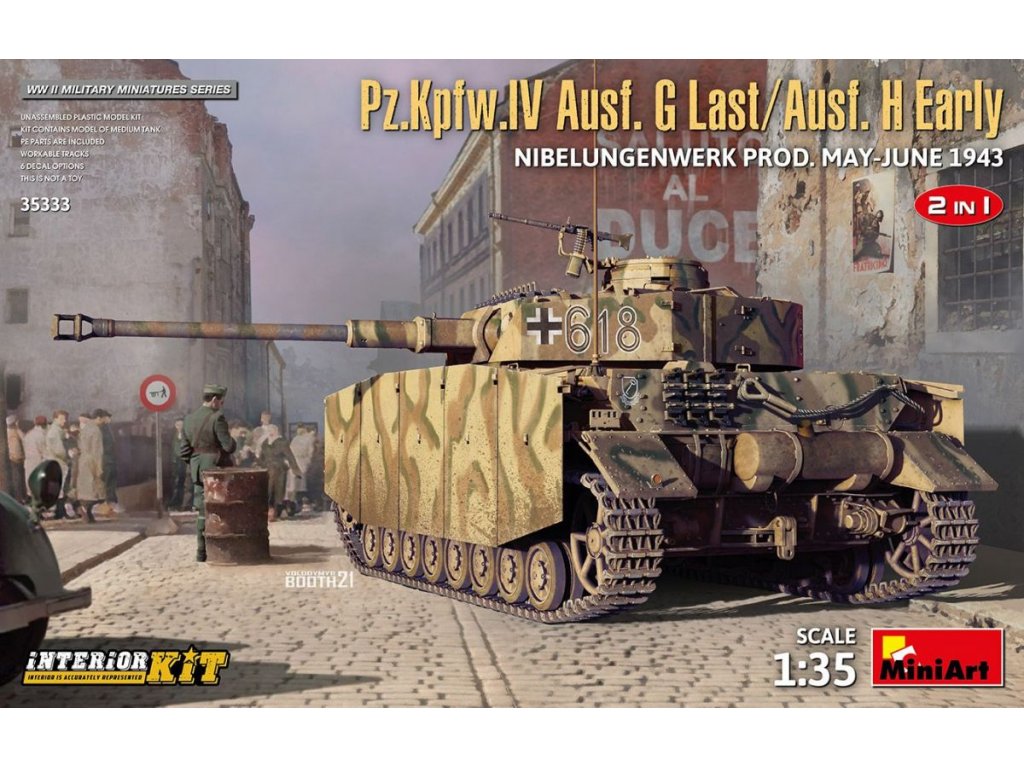 MINIART 1/35 PzKpfw IV Ausf.G-Last/H- early