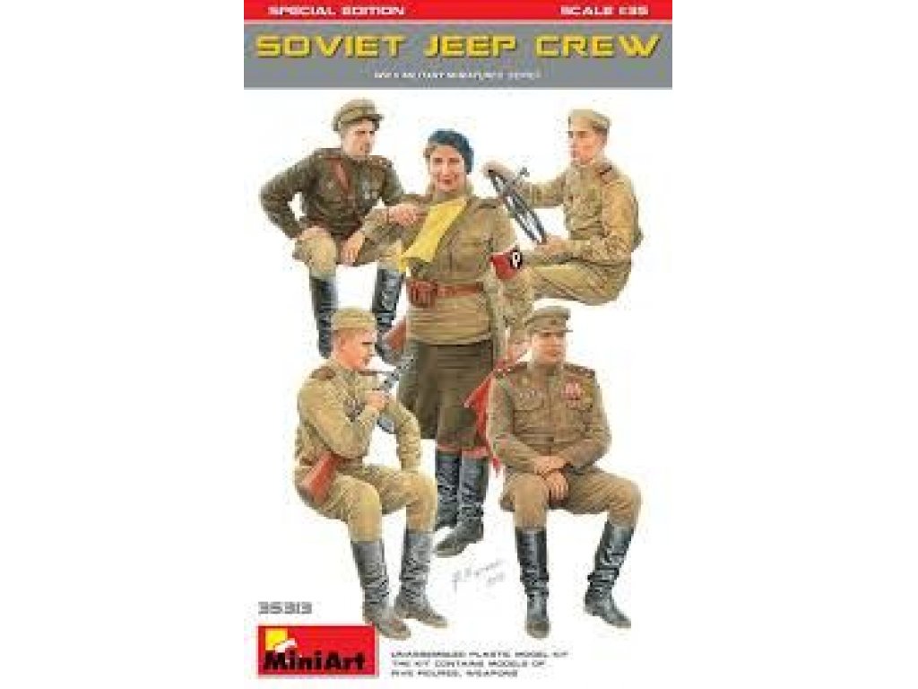 MINIART 1/35 Soviet Jeep crew. Special Edition