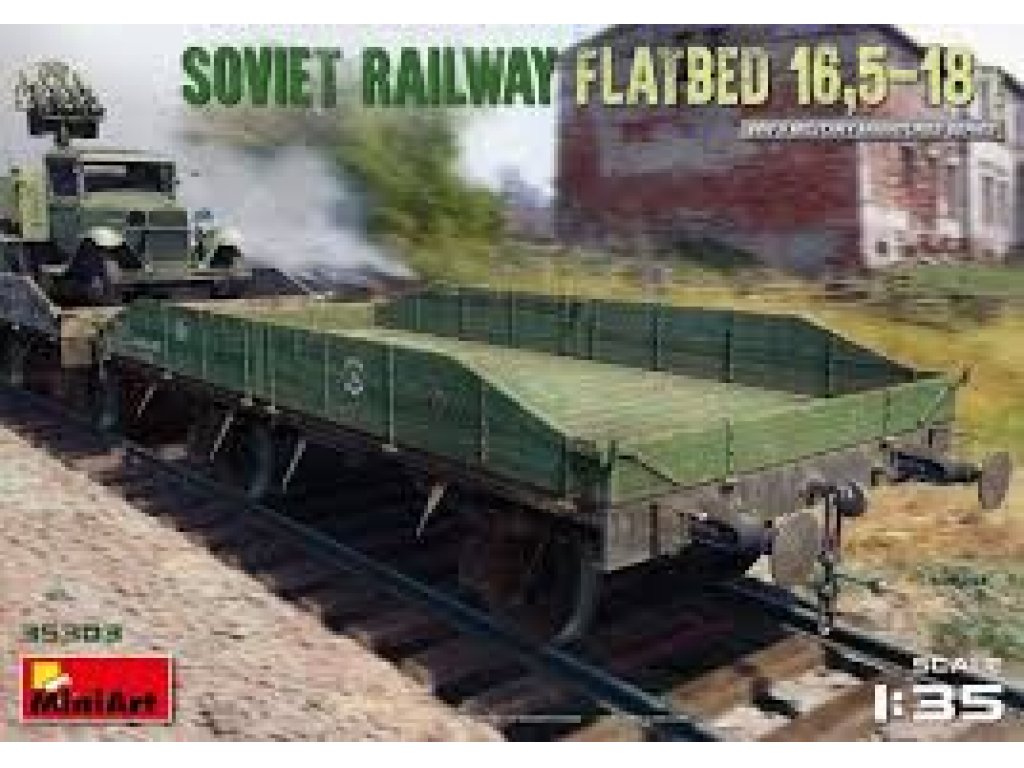 MINIART 1/35 Soviet Railway Flatbed 16,5-18t