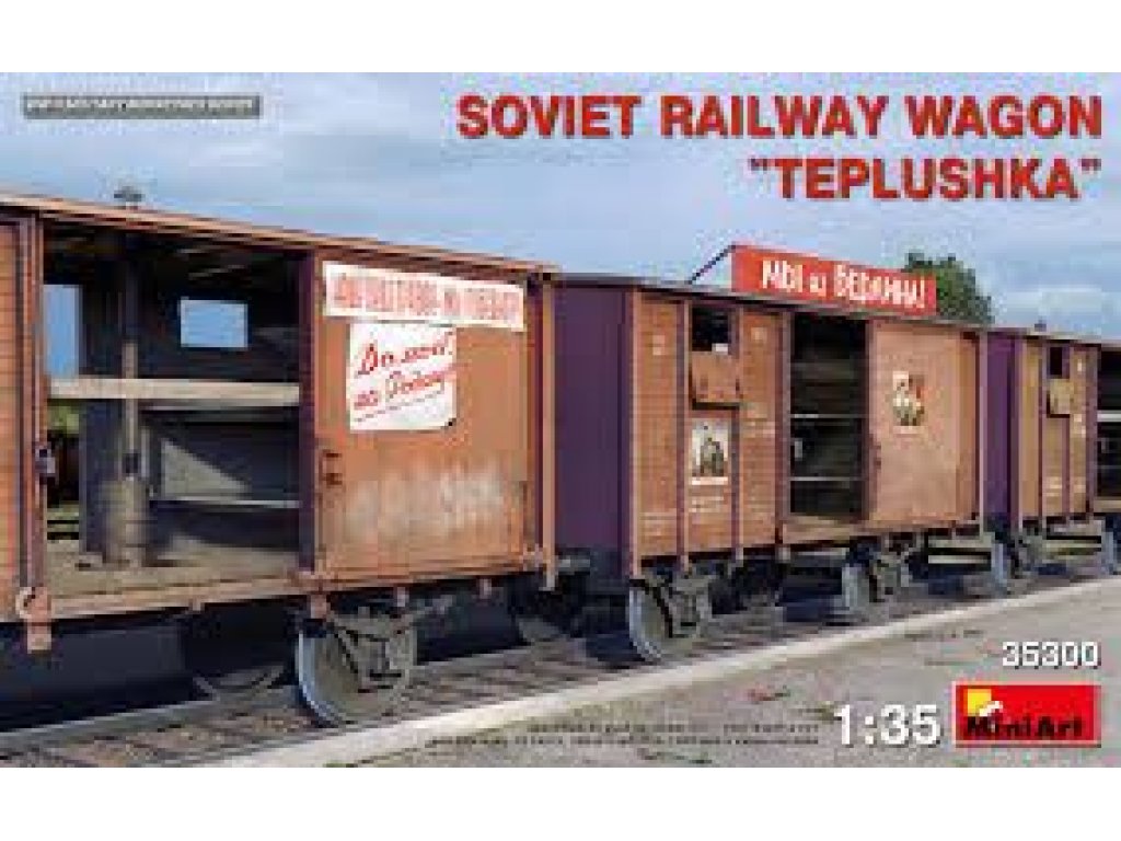 MINIART 1/35 Soviet railway wagon Teplushka