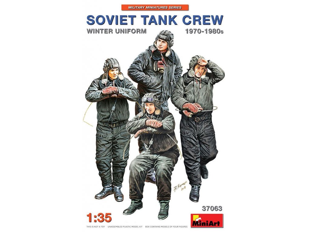 MINIART 1/35 Soviet tank crew 1970-80s Winter Uniforms