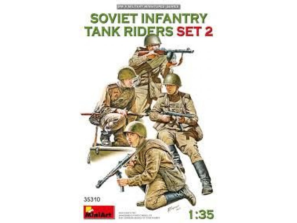 MINIART 1/35 Soviet Tank Riders set No.2 (4 fig.)