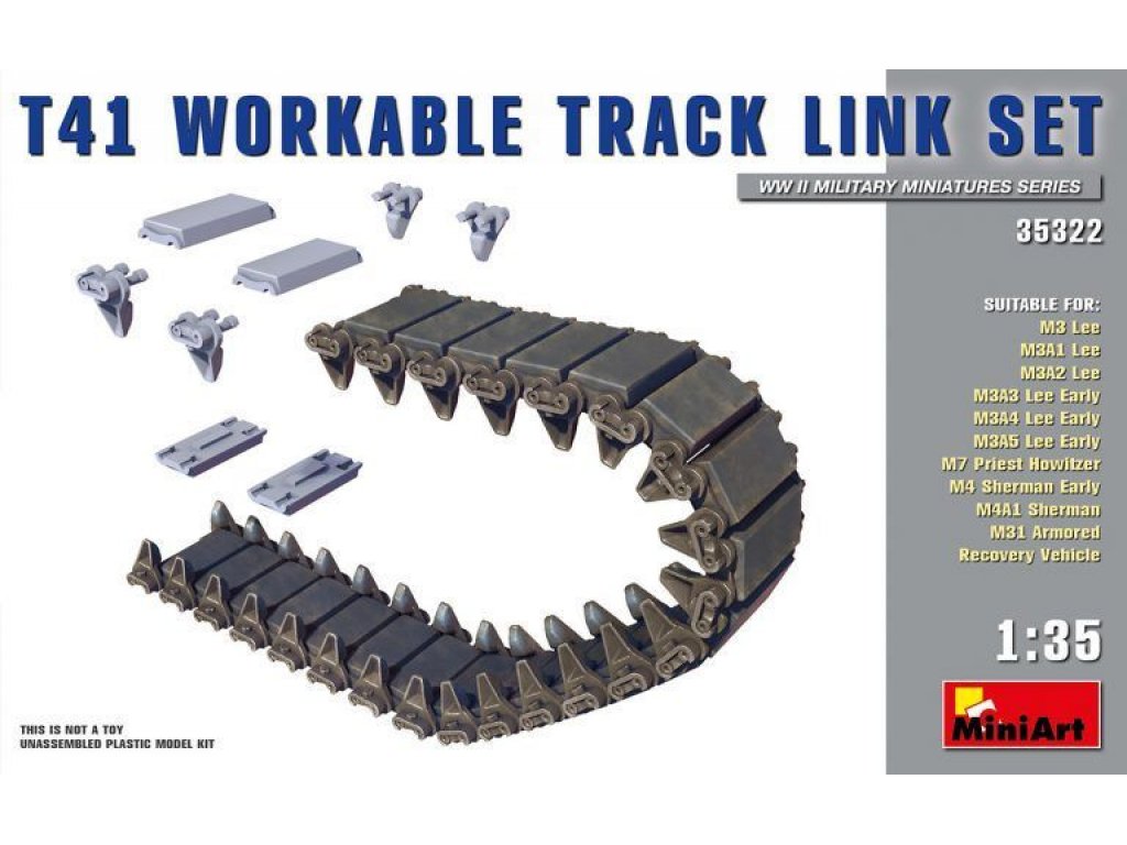 MINIART 1/35 T41 workable track link set
