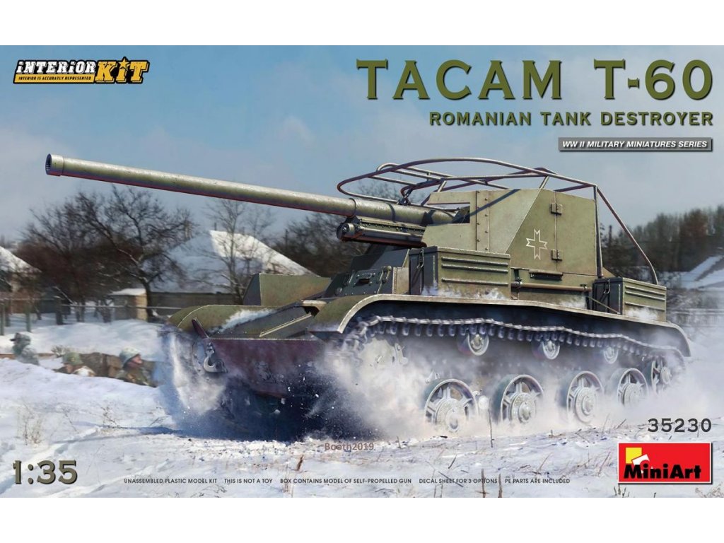 MINIART 1/35 Tacam-T-60 Romanian tank destroyer w/interior