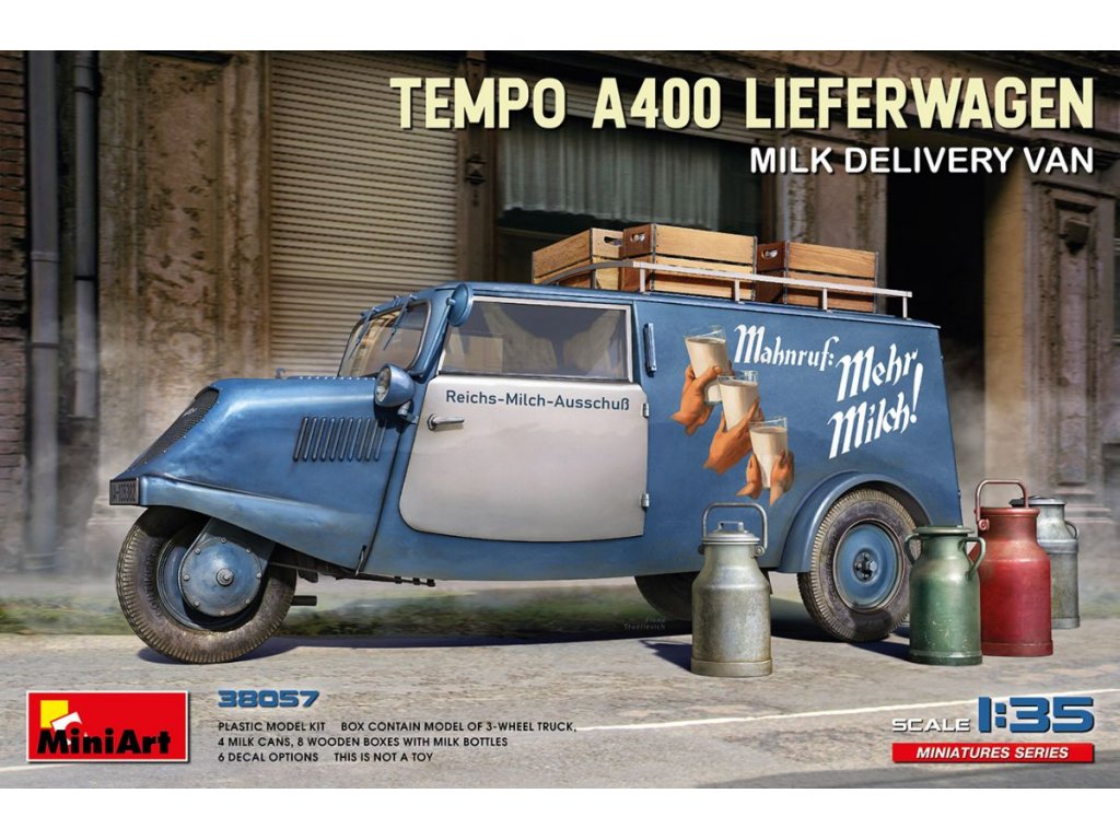 MINIART 1/35 Tempo A400 Lieferwagen Milk Delivery Van