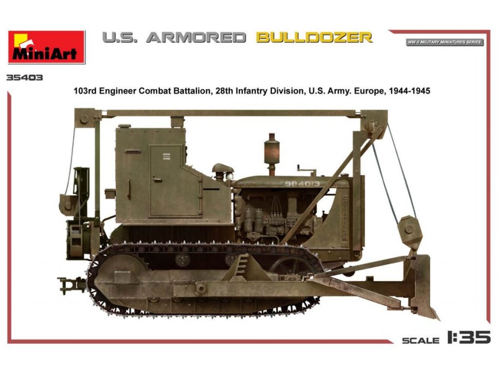 MINIART 1/35 U.S. Armored Bulldozer