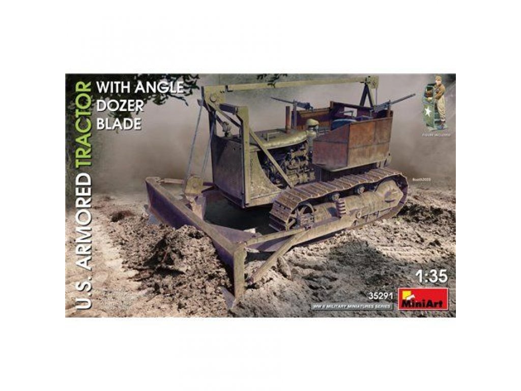 MINIART 1/35 US Armoured Tractor w/Angle Dozer Blade