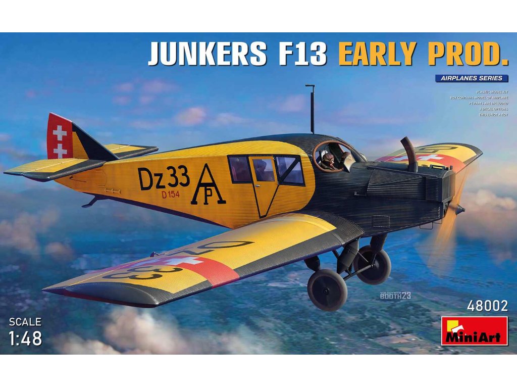 MINIART 1/48 48002 Junkers F13 Early Prod.