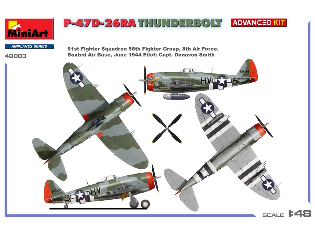 MINIART 1/48 48003 P-47D-26RA Thunderbolt Advanced Kit