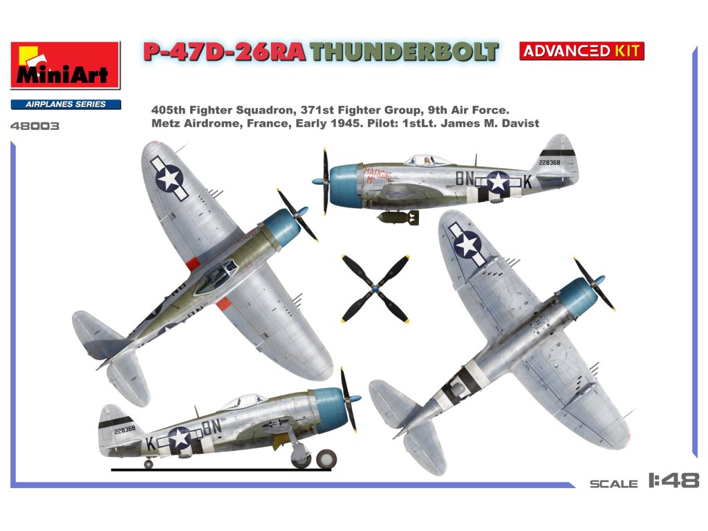 MINIART 1/48 48003 P-47D-26RA Thunderbolt Advanced Kit