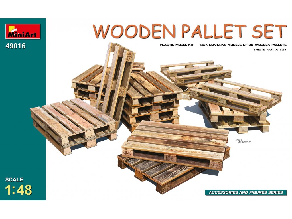 MINIART 1/48 Wooden Pallet Set