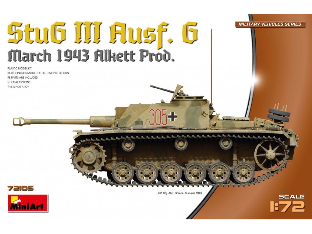 MINIART 1/72 StuG III Ausf. G March 1943 Alkett Prod.