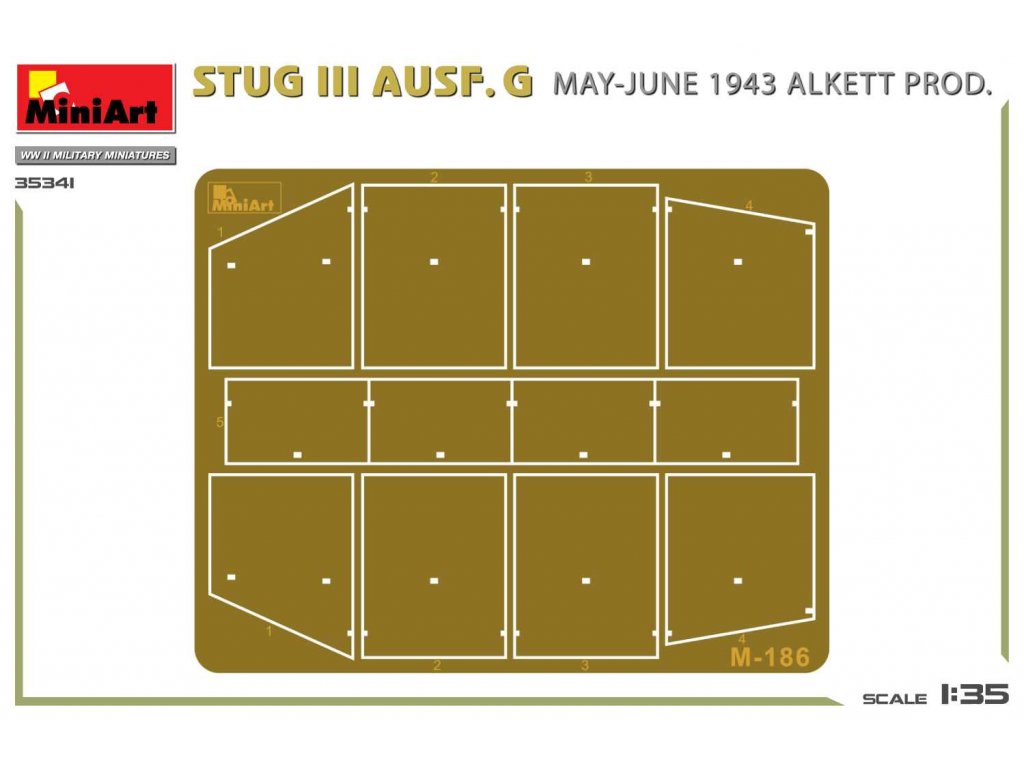 MINIART 35341 1/35 StuG III Ausf. G Alkett Prod. May-June 1943