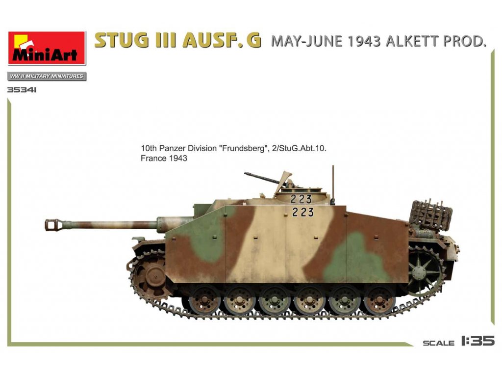 MINIART 35341 1/35 StuG III Ausf. G Alkett Prod. May-June 1943