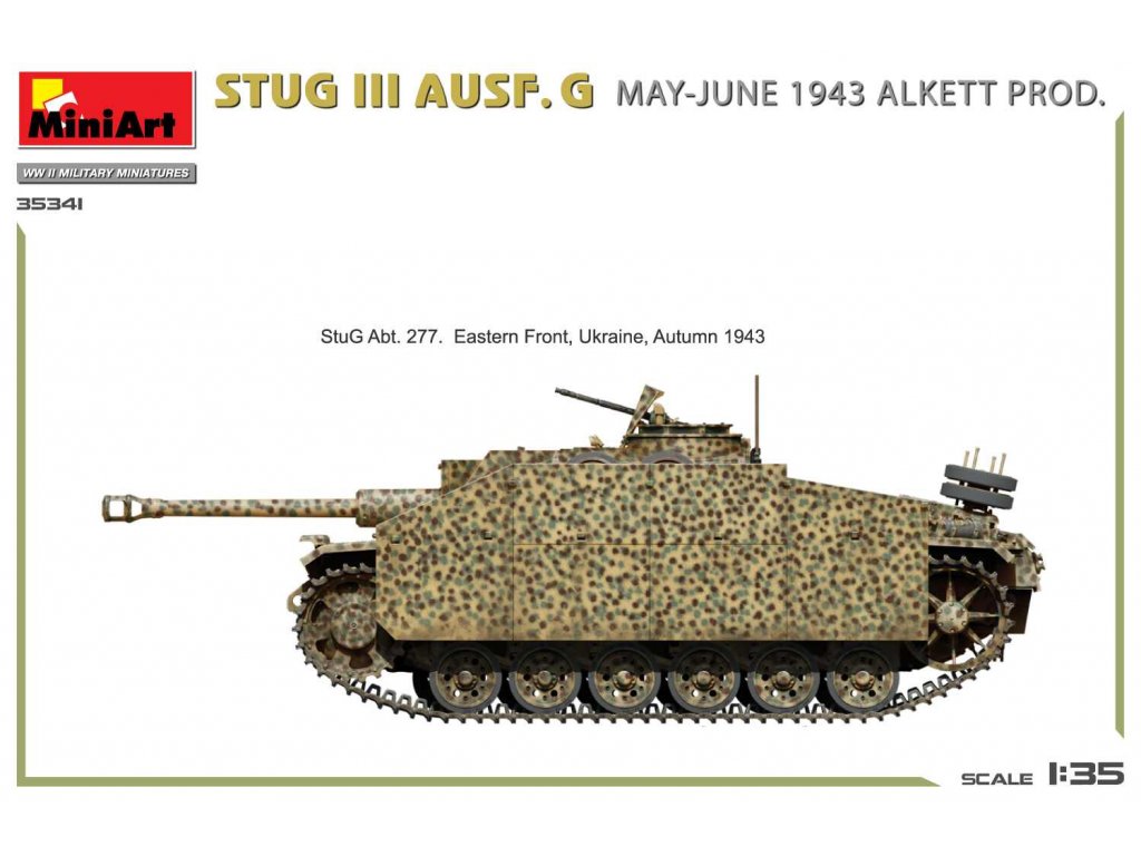 MINIART 35341 1/35 StuG III Ausf. G Alkett Prod. May-June 1943