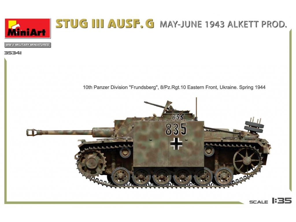 MINIART 35341 1/35 StuG III Ausf. G Alkett Prod. May-June 1943