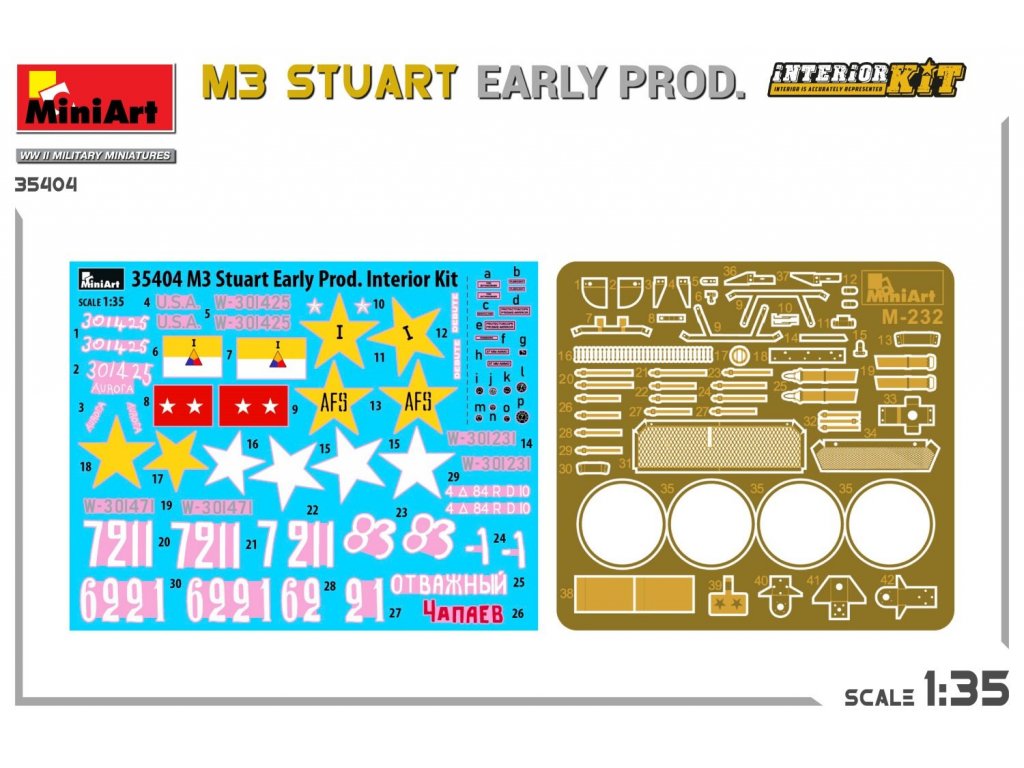 MINIART 35404 1/35 M3 Stuart Early Prod.