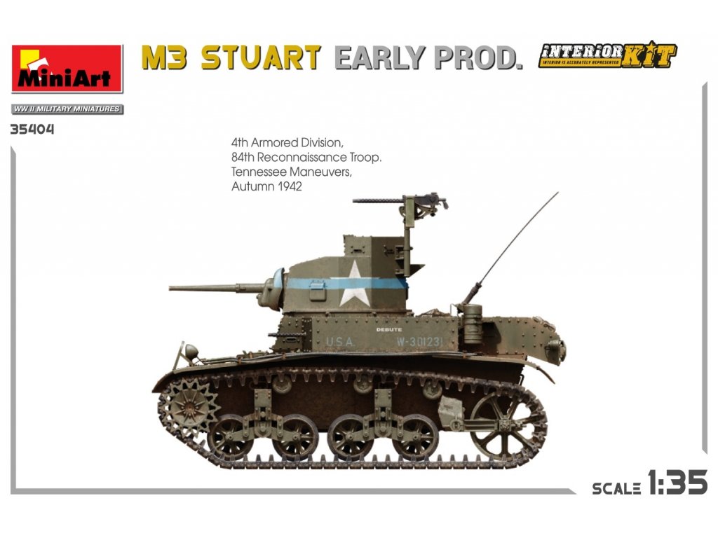 MINIART 35404 1/35 M3 Stuart Early Prod.