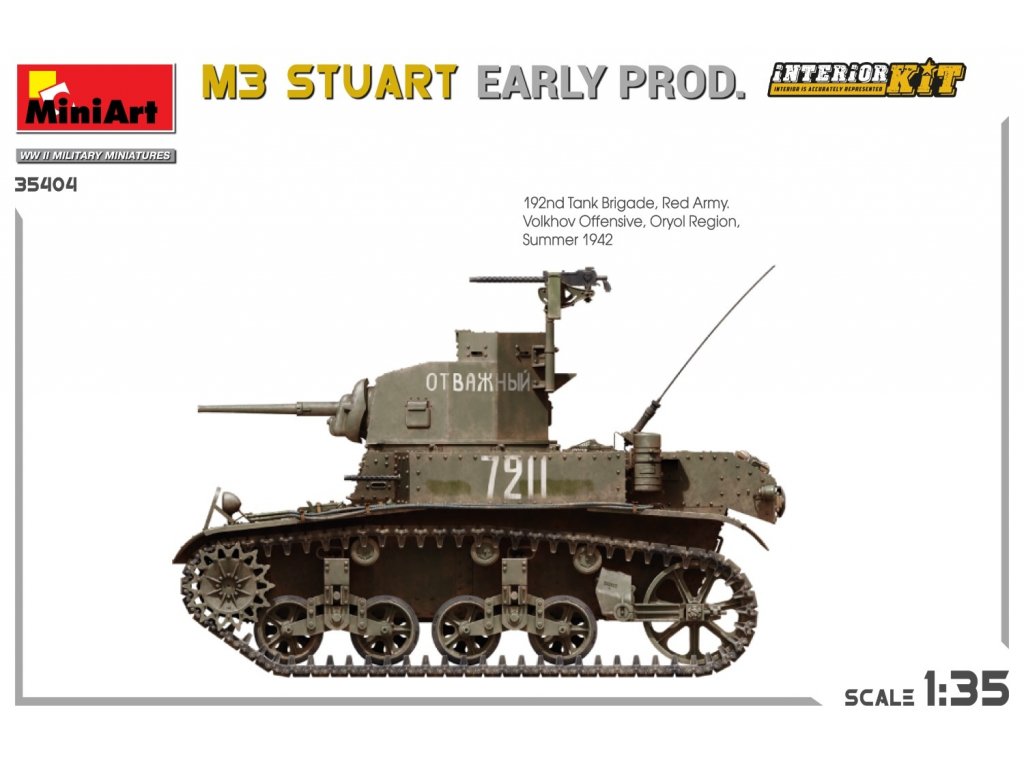 MINIART 35404 1/35 M3 Stuart Early Prod.