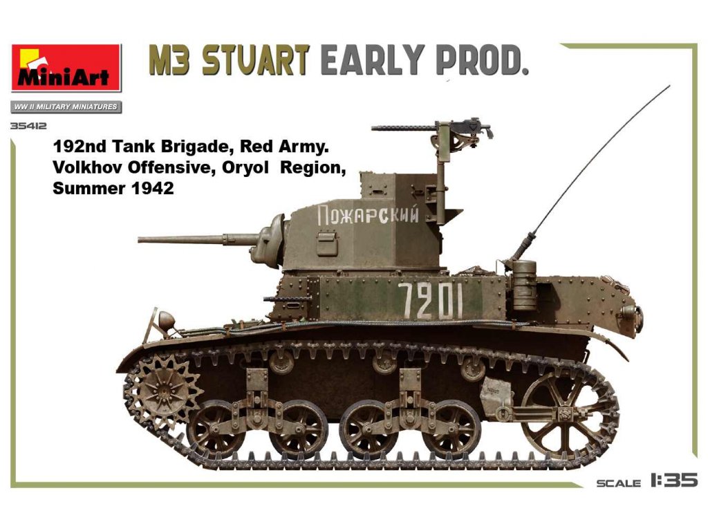 MINIART 35412 1/35 M3 Stuart Early Prod.