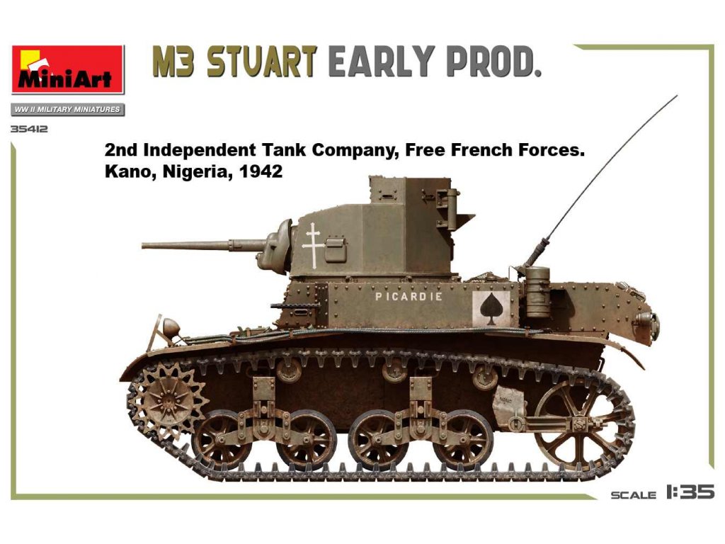 MINIART 35412 1/35 M3 Stuart Early Prod.