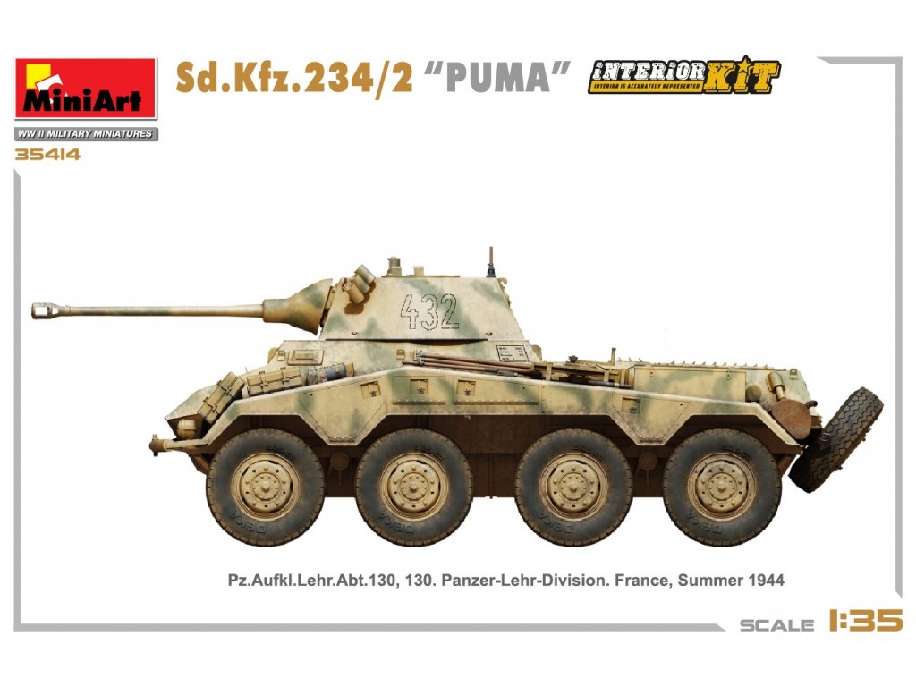 MINIART 35414 1/35 Sd.Kfz.234/2 Puma Full Interior Kit