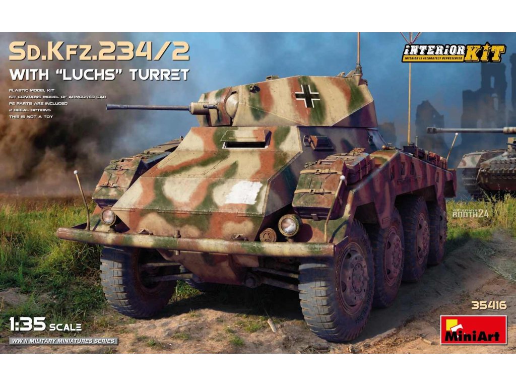 MINIART 35416 1/35 Sd.Kfz.234/2 with "Luchs" Turret Interior Kit