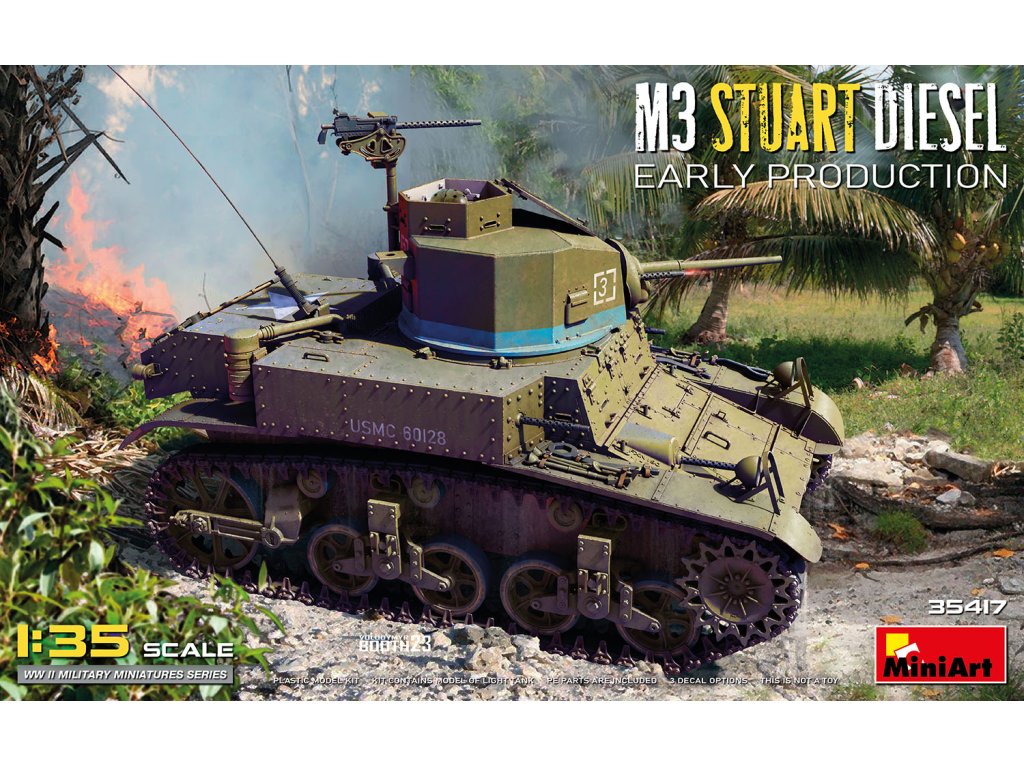 MINIART 35417 1/35 M3 Stuart Diesel Early Production