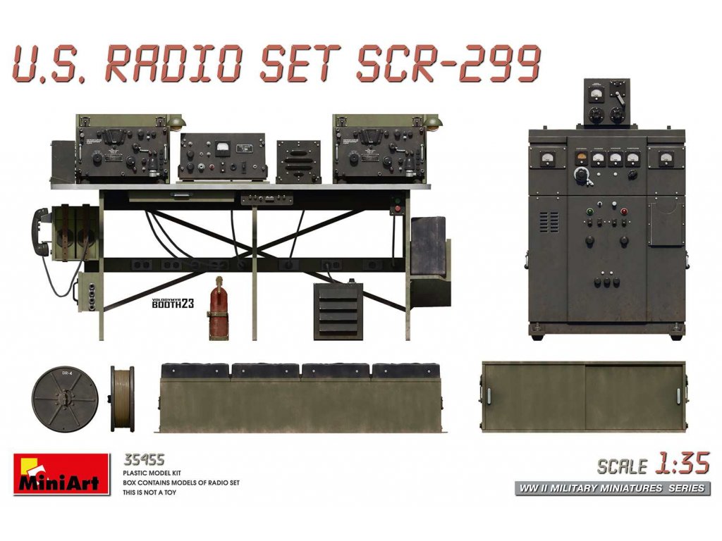 MINIART 35455 1/35 U.S. Radio Set SCR-299