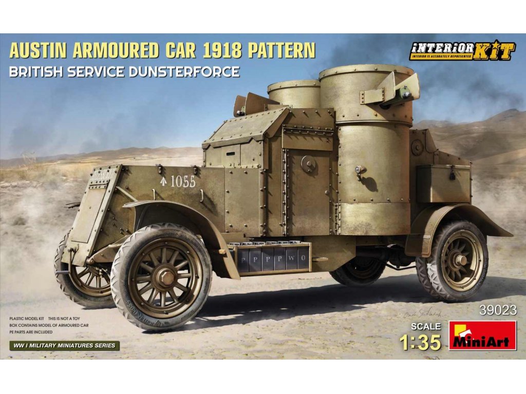 MINIART 39023 1/35 Austin Armoured Car 1918 Pattern British Service Dunsterforce Interior Kit