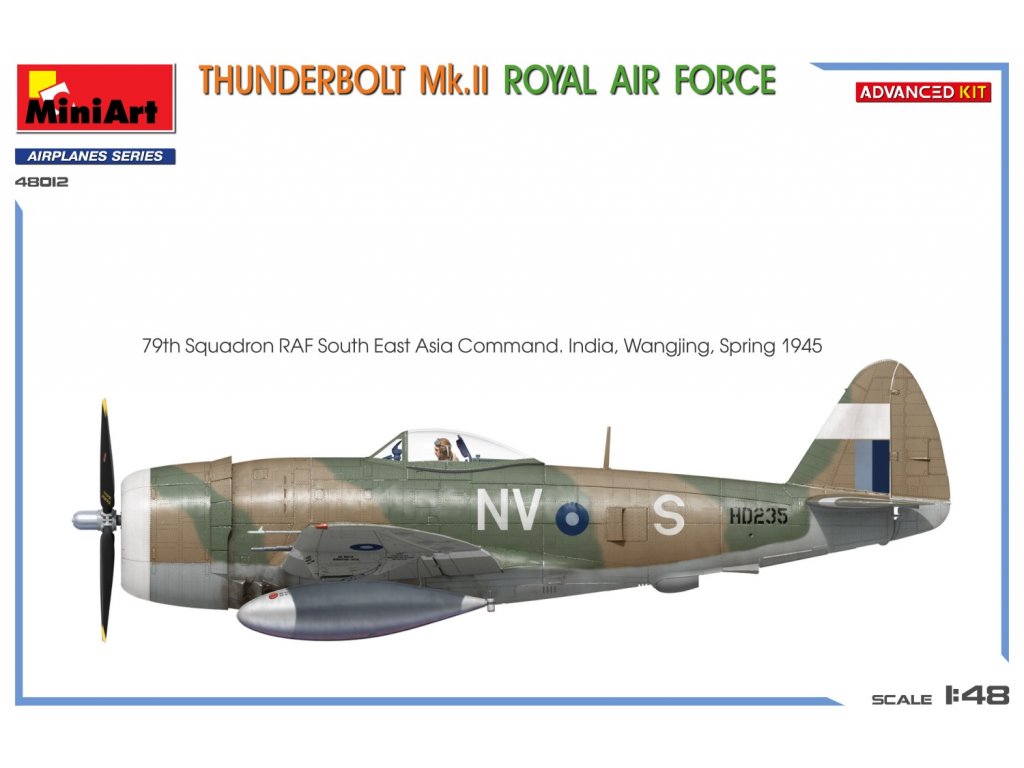 MINIART 48012 1/48 Thunderbolt Mk.II Royal Air Force