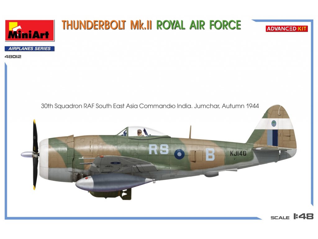 MINIART 48012 1/48 Thunderbolt Mk.II Royal Air Force