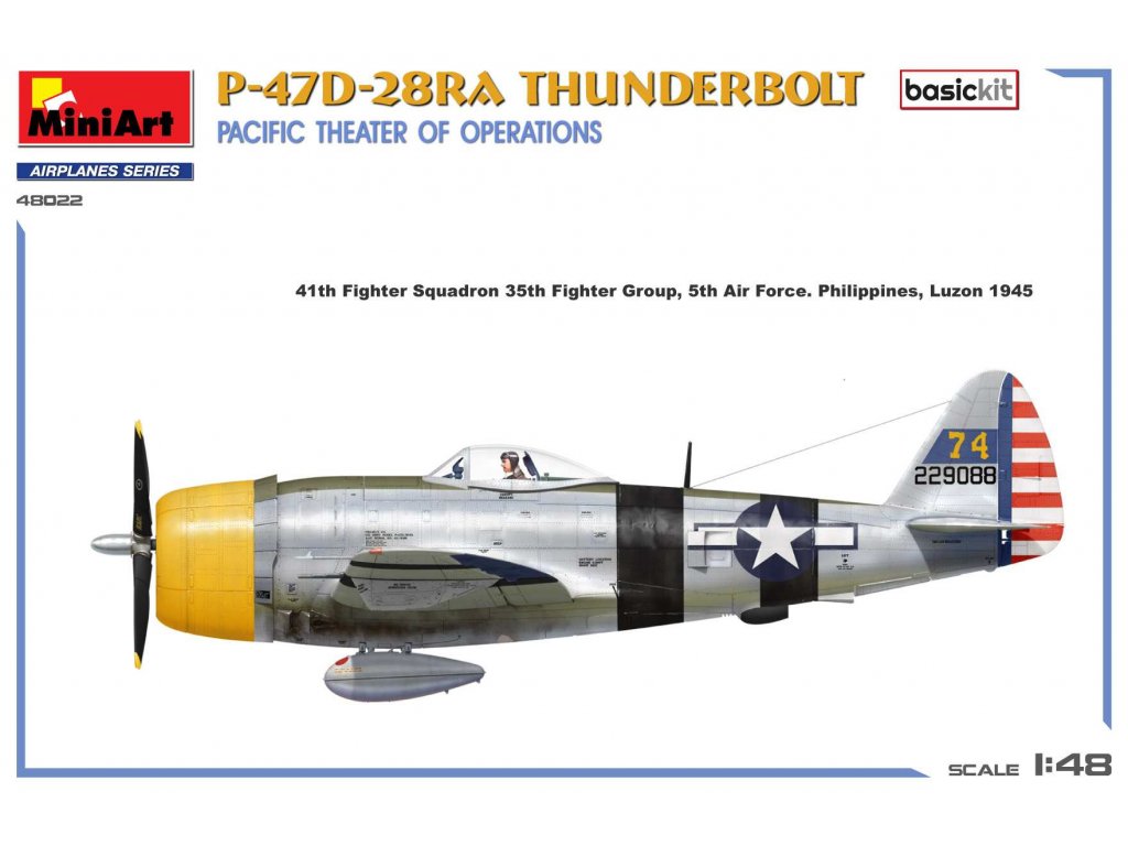 MINIART 48022 1/48 P-47D-28RA Thunderbolt Pacific operation theatre