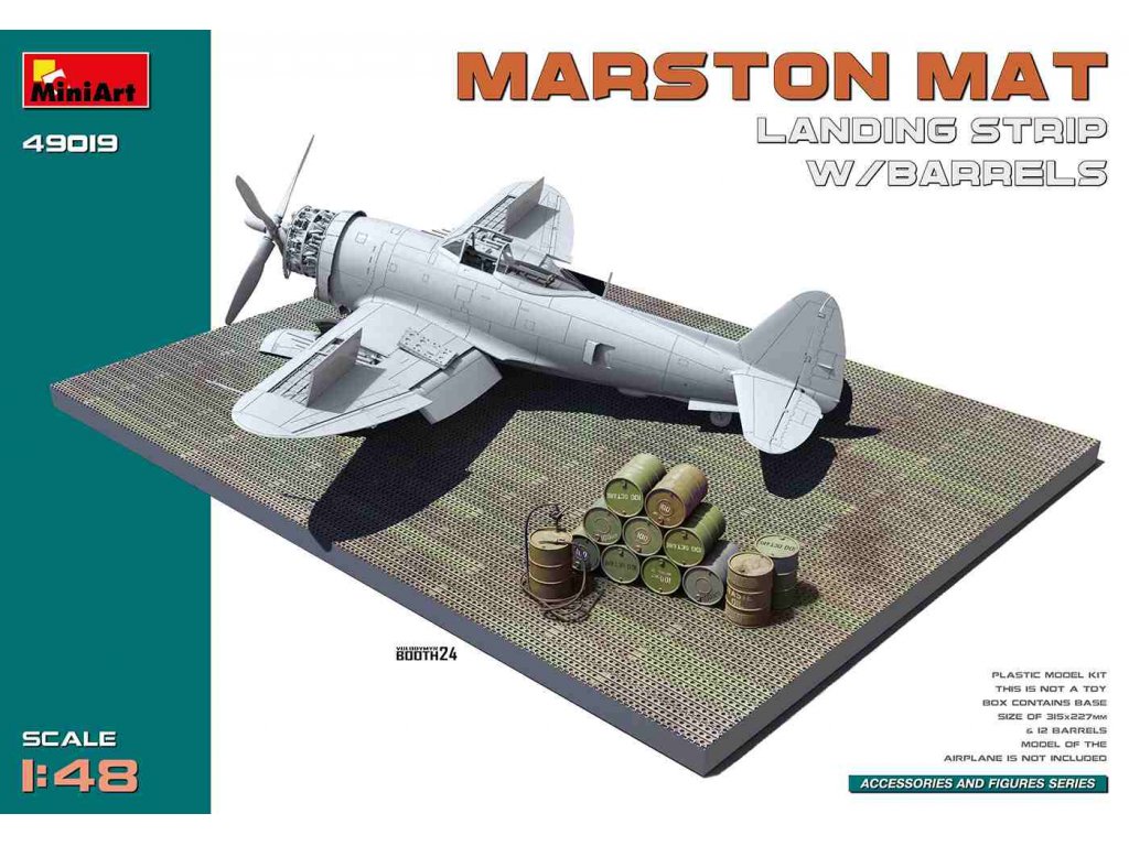 MINIART 49019 1/48 Marston Mat Landing Stirp w/ Barrels