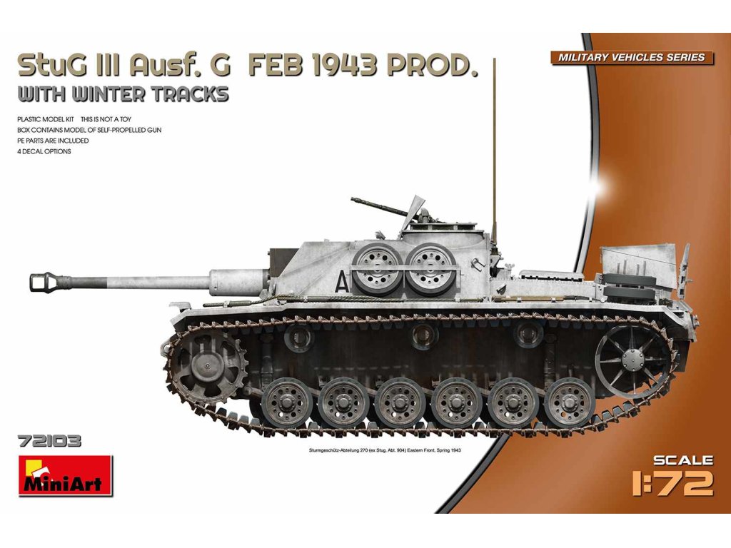 MINIART 72103 StuG III Ausf. G Feb 1943 Prod. w/ Winter Tracks