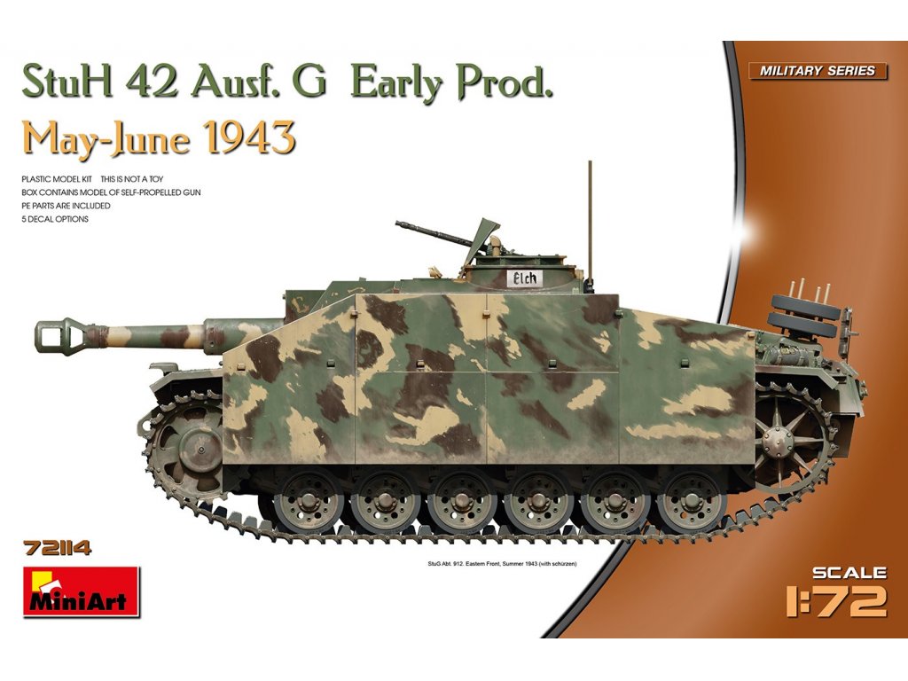 MINIART 72114 1/72 StuH 42 Ausf. G Early Prod. May-June 1943