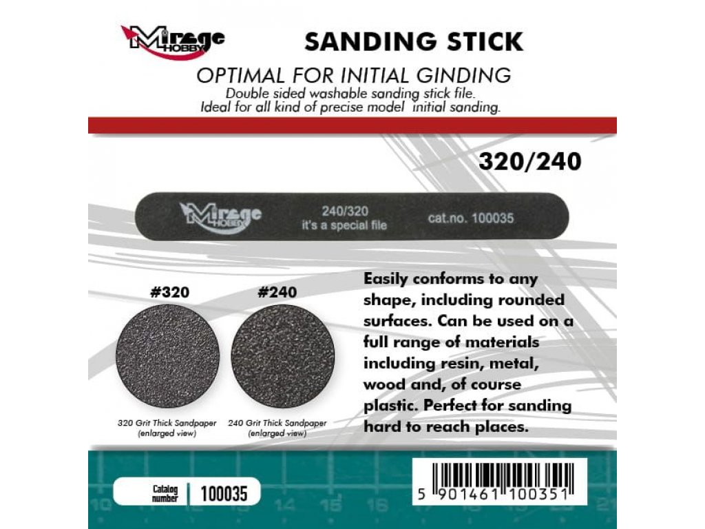 MIRAGE 100035 Sanding stick 240/320