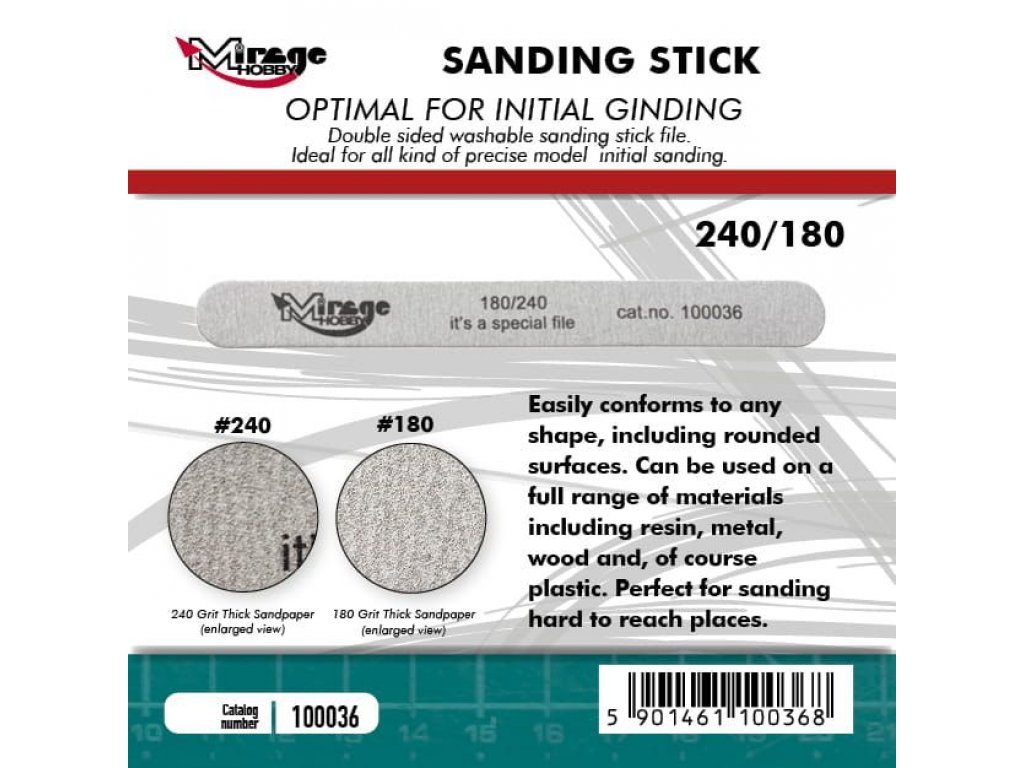 MIRAGE 100036 Sanding stick 180/240