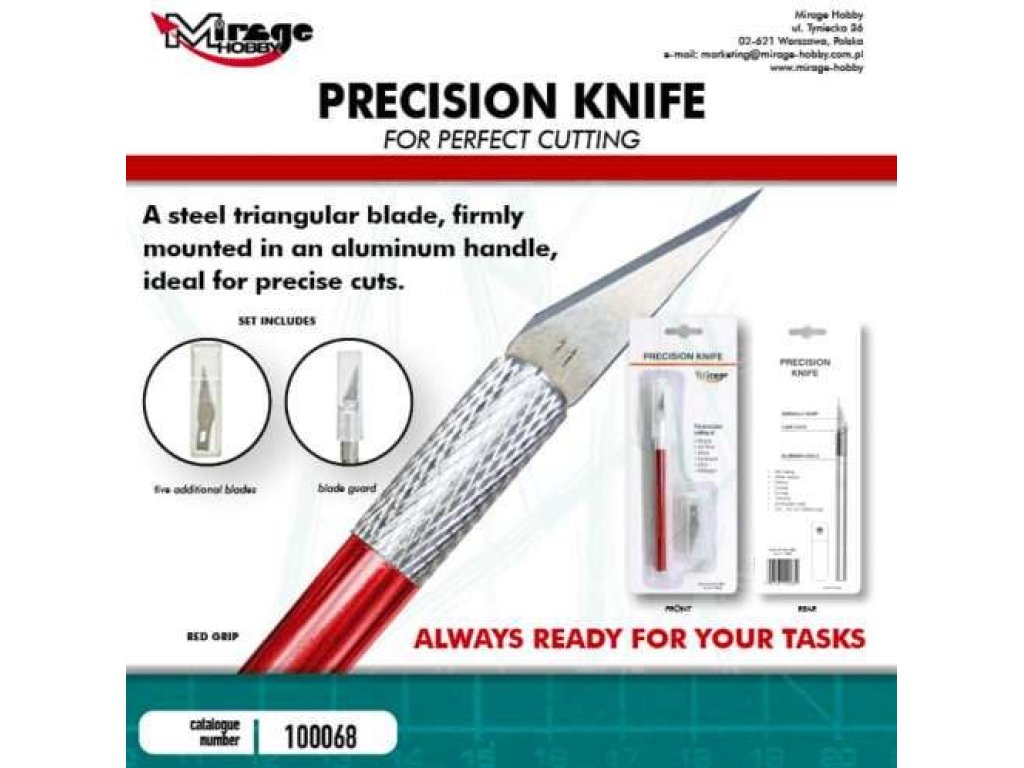 MIRAGE 100068 Precision Knife Red