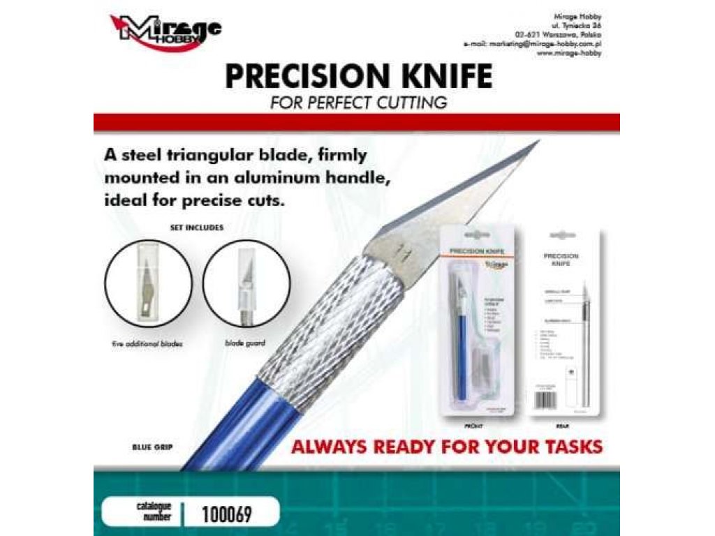MIRAGE 100069 Precision Knife Blue