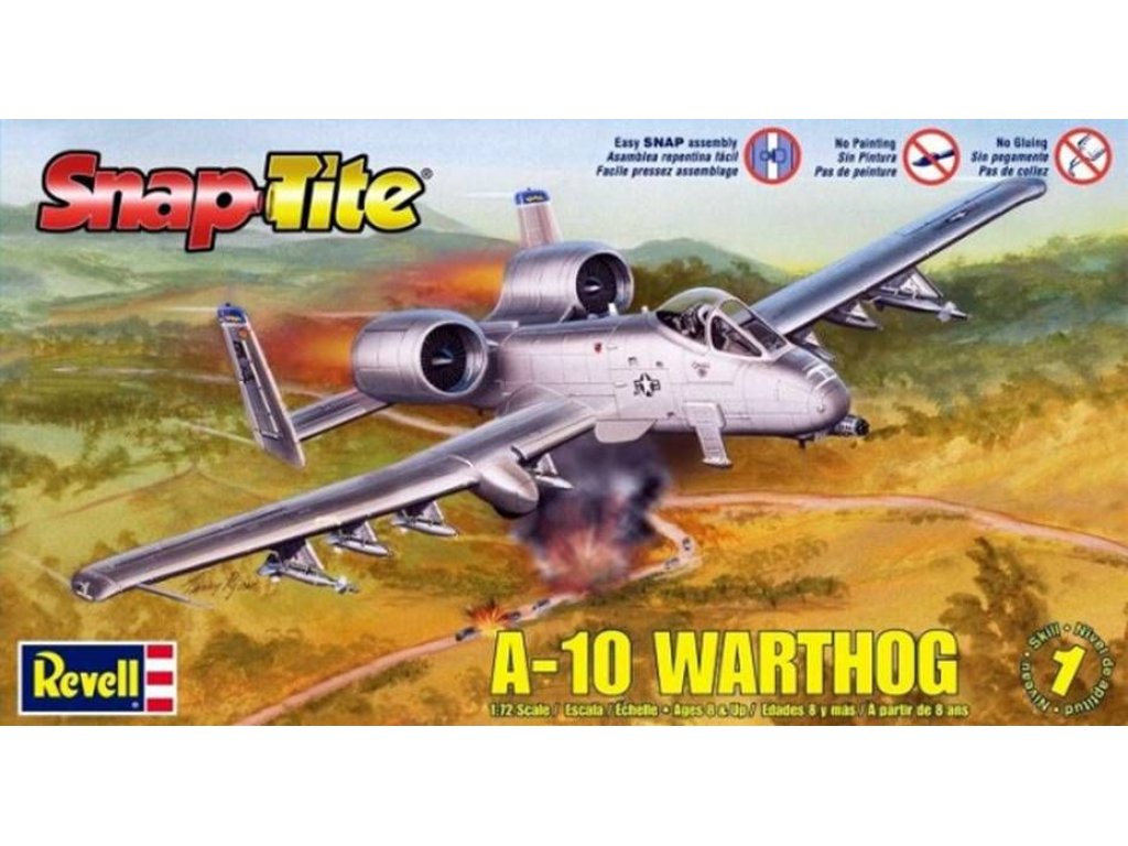 MONOGRAM 1/72 A-10 Warthog Snaptite kit