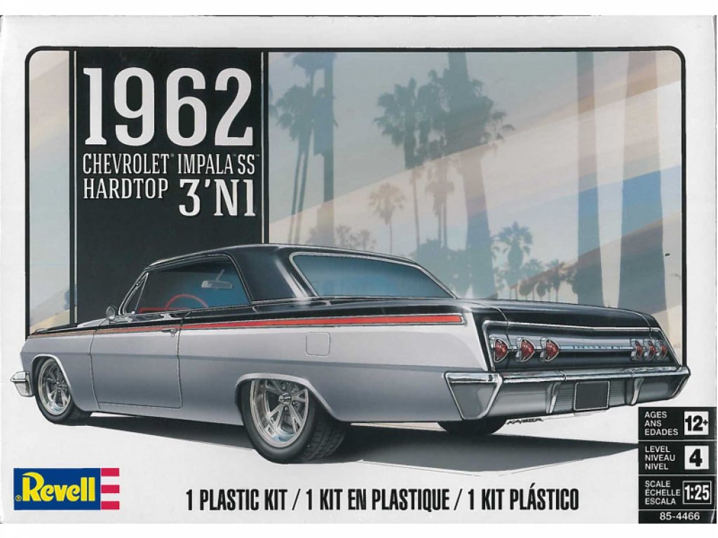 MONOGRAM 4466 1962 Chevrolet Impala SS Hardtop 1/25