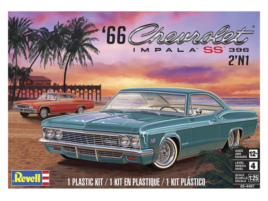 MONOGRAM 4497 '66 Chevrolet Impala SS 396 2'n1 1/25