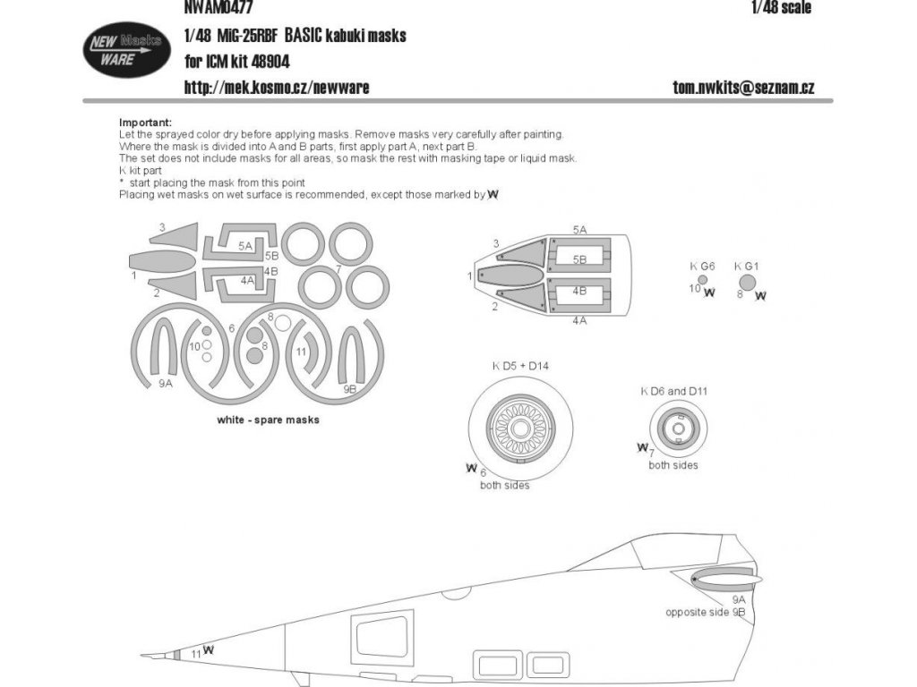 NEW WARE 1/48 MiG-25RBF BASIC for ICM