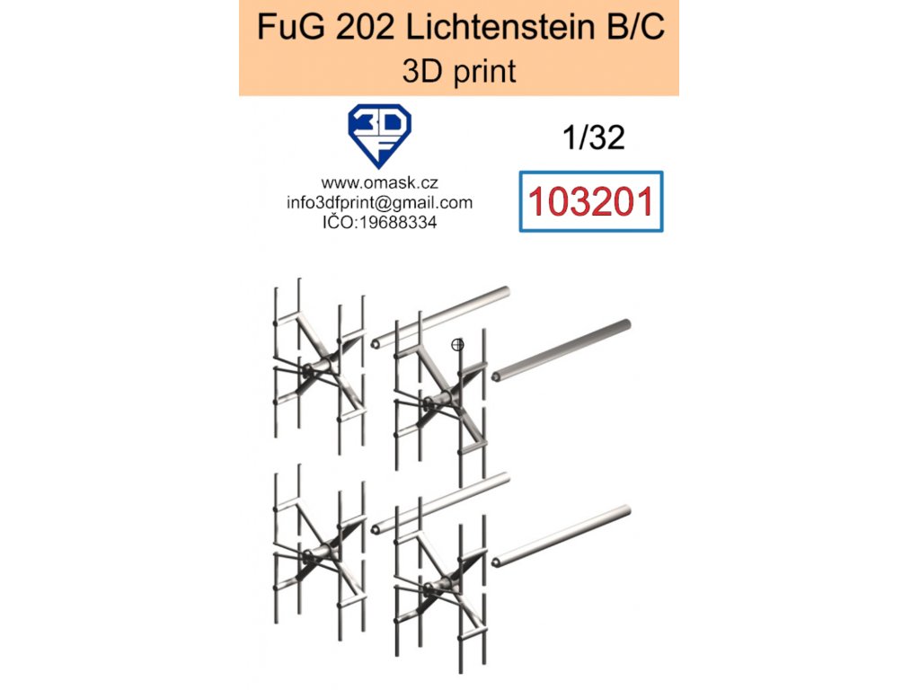 O-MASK 103201 1/32 FuG 202 Lichtenstein B/C (3D Print)