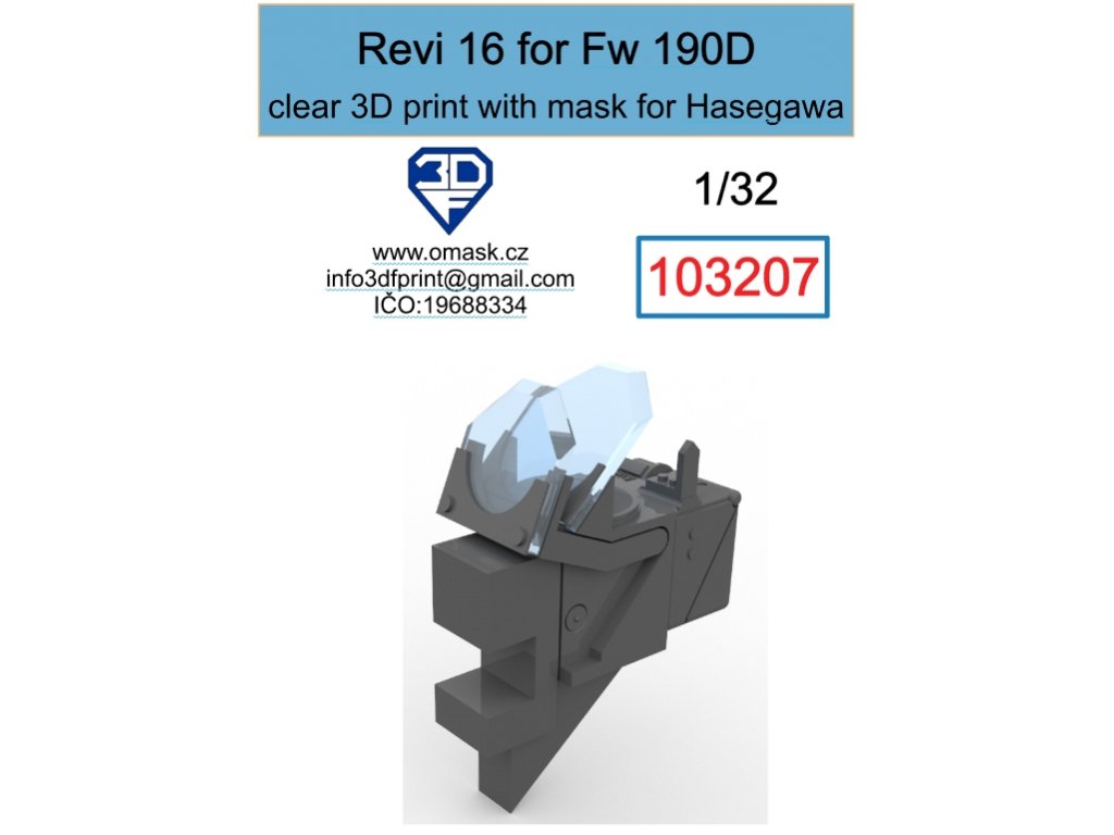 O-MASK 103207 1/32 Revi 16 for Fw 190D for HAS