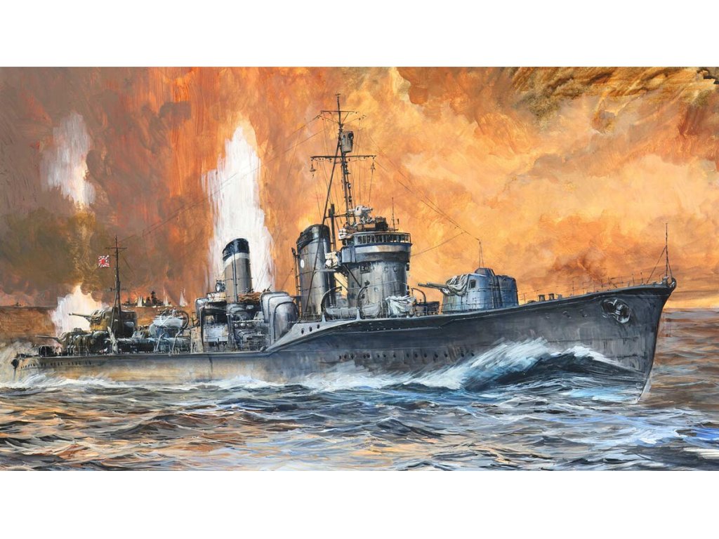 PIT ROAD 1/700 W240 IJN Destroyer Fubuki with Hull Parts